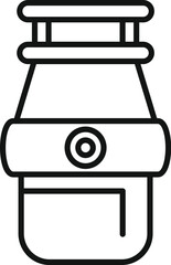 Gas water heater boiler icon, outline style