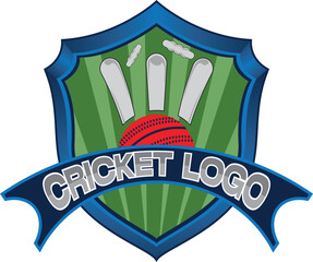 Cricket Logo Template Design 