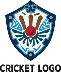 Cricket Logo Template Design 