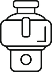 Icon depicting a modern multicooker for preparing various dishes