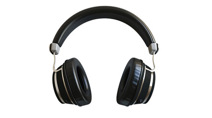 Modern headphones isolated on transparent background
