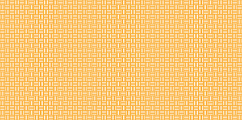 Vector overlapping Pattern Minimal diamond geometric line waves abstract wave line. seamless gold and yellow color tile stripe overlap creative retro square line fabric pattern white background.