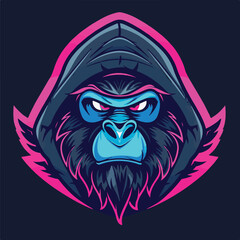 A animal mascot gaming logo 