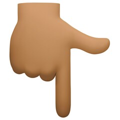 Fototapeta premium Backhand Index Pointing Down