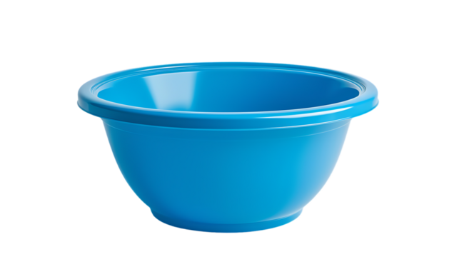 Plastic empty basin isolated on transparent background 
