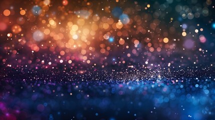 Obraz premium Colorful Abstract Bokeh Light Background for Celebrations and Events