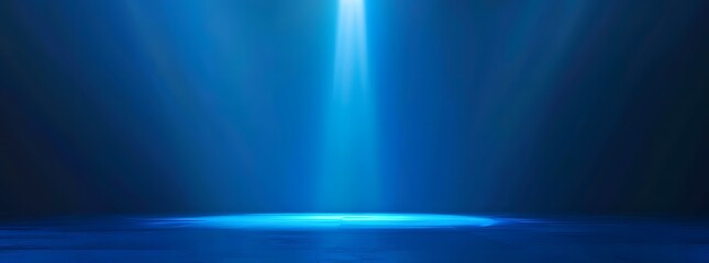 Shiny light on a blue background makes it look mysterious.