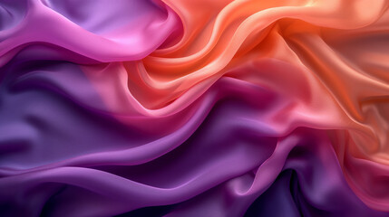 Obraz premium Colorful abstract silk fabric background with pink