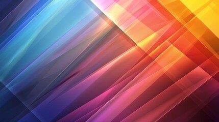 Obraz premium Colorful Abstract Geometric Background Illustration with Dynamic Overlapping Shapes