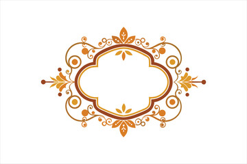 ornamental frame vector art illustration 