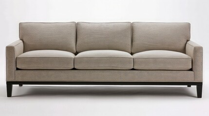 Beige Sofa with Black Trim