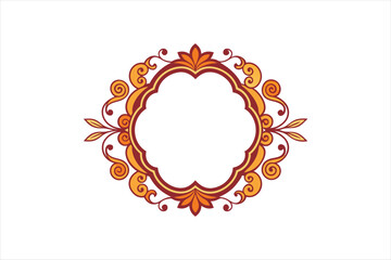  ornamental frame vector art illustration 
