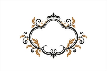  ornamental frame vector art illustration 