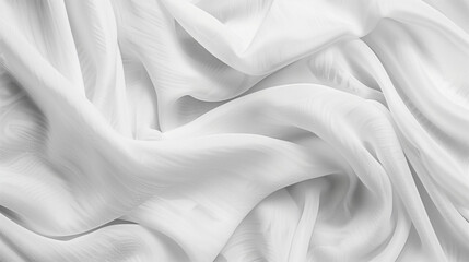Obraz premium Abstract texture of natural light color fabric as concept background. Fabric texture of natural cotton or linen, silk or satin, wool or jersey textile material. Luxurious white canvas background