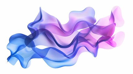 Vector fluid isolated abstract geometric purple and blue gradient shapes for modern website and graphic design on the white background