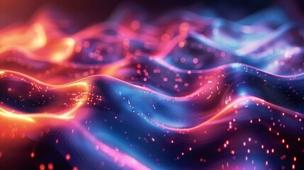 Obraz premium Holographic Patterns - Develop a background with holographic patterns and shifting colors