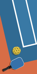Pickleball background vertical 