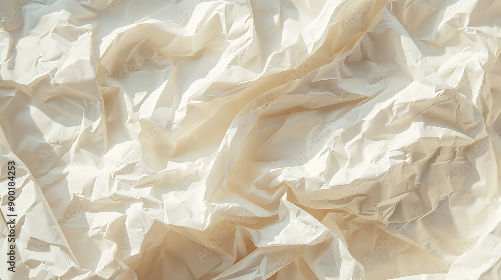 Poster old white crumpled paper sheet background texture