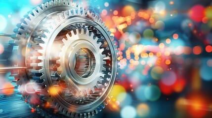 A sleek workspace setup featuring a laptop, notepad, and coffee cup, symbolizing effective process management and productivity boost. Space for text included for custom messages.