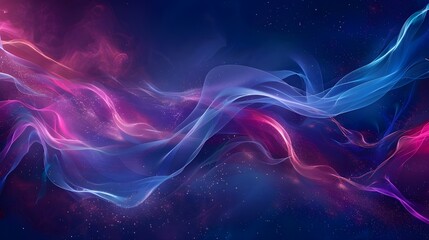 Fototapeta premium Abstract dynamic wave energy visual vector. Ganerative AI