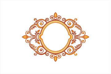  ornamental frame vector art illustration 