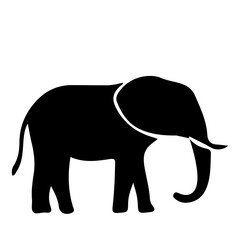 elephant silhouette vector