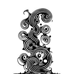 Abstract Swirling Design