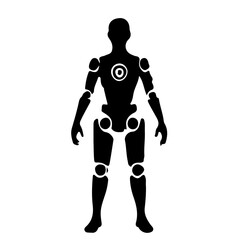 Silhouette of a Futuristic Robot