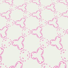Seamless pattern background with pink