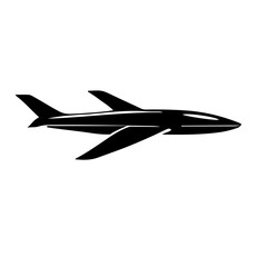 silhouette of jet fighter