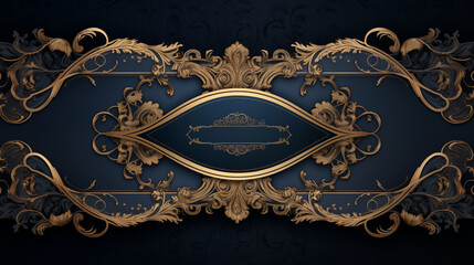 vintage frame with ornament