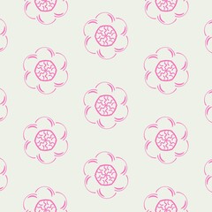 Seamless pattern background with pink