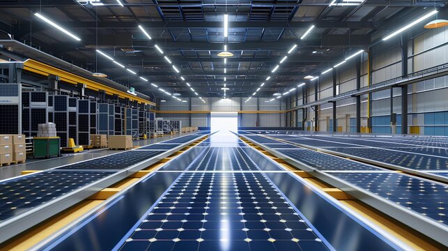 Sustainable Manufacturing Inside a Solar Panel Face