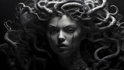 portrait of a person with a hair