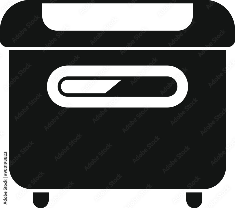 Aufkleber modern deep fryer machine icon. simple illustration of modern deep fryer machine icon for web design