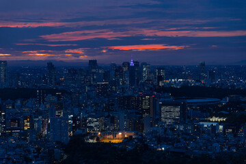 Obraz premium Japanese City Scape skyline
