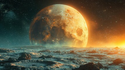 Produce a grainy gradient texture mimicking the surface of distant planets