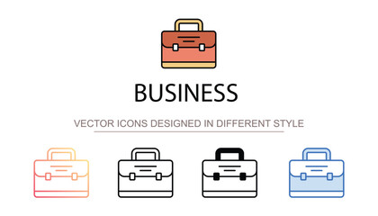 Business icon design with white background stock illustration