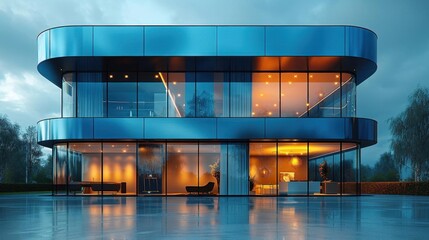 Craft a glassmorphism-inspired website header for a modern architecture firm