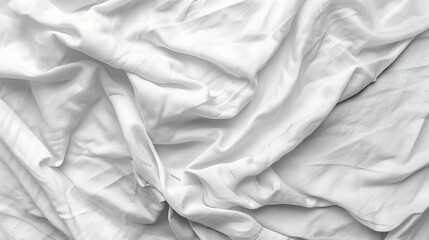 Obraz premium Panorama of Vintage white cloth texture and seamless background