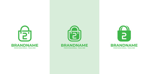 Number 2 Shopping Bag Logo Set, Crafted for Specialty and Niche Retail Markets