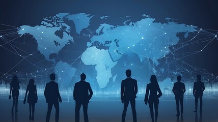 global network connection of people