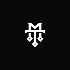 Monogram M T MT TM luxury logo
