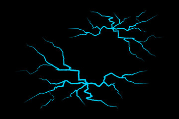 Somple vector lightning icon, lightning silhouettes