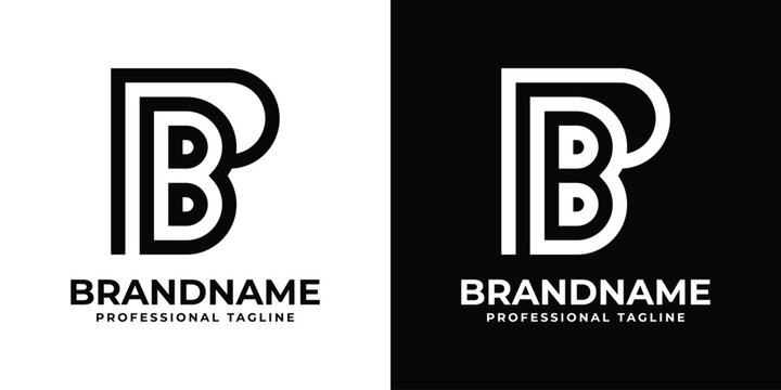 Letters PB Monogram Logo, suitable for any business with PB or BP initials