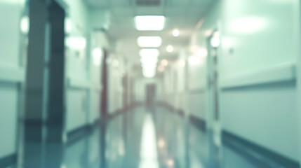 blur image background of corridor in hospital or clinic image