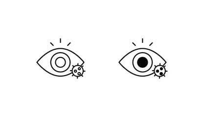 Eye icon design with white background stock illustration