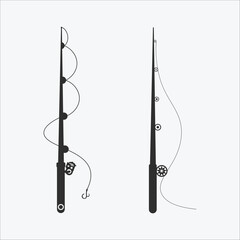 Fishing Rod Fishing Logo Fishing Monogram Fishing Design Fishing Vector logo 