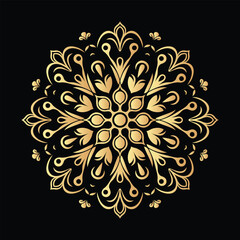 Golden Ornament Elegant Vintage Pattern
