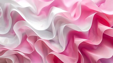Obraz premium Pink and White Fabric Abstract